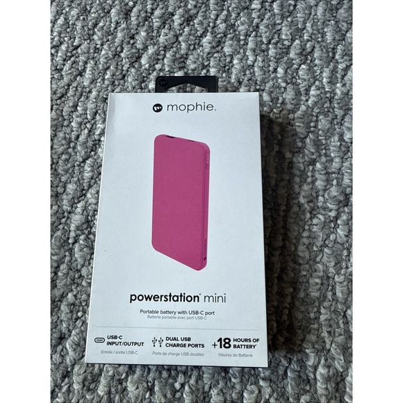 Mophie Powerstation Mini 5000mAh Pink Powerbank Brand New - Picture 1 of 3